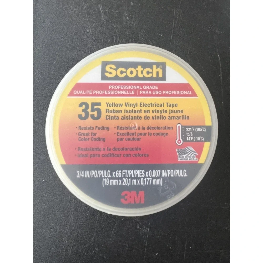 Scotch Yellow Vinyl Tape Electrical Country Barn Outdoor Halloween Decoration